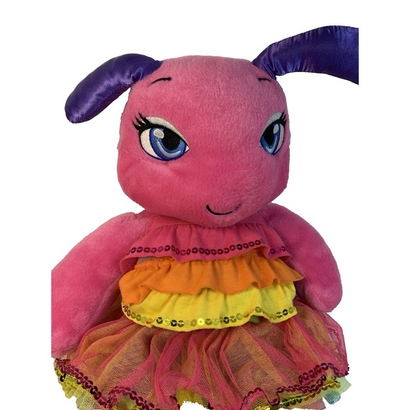Build a Bear Rainbow Dreams Butterfly Pink Purple Plush Stuffed Animal 2014 Toy - Picture 2 of 16